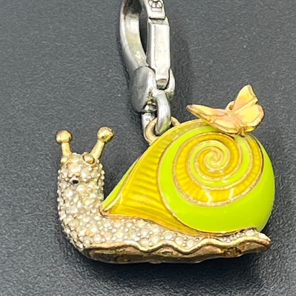 Juicy Couture Vintage Pave Green Enamel Snail 2010‎ Charm YJRU3866 Butterfly